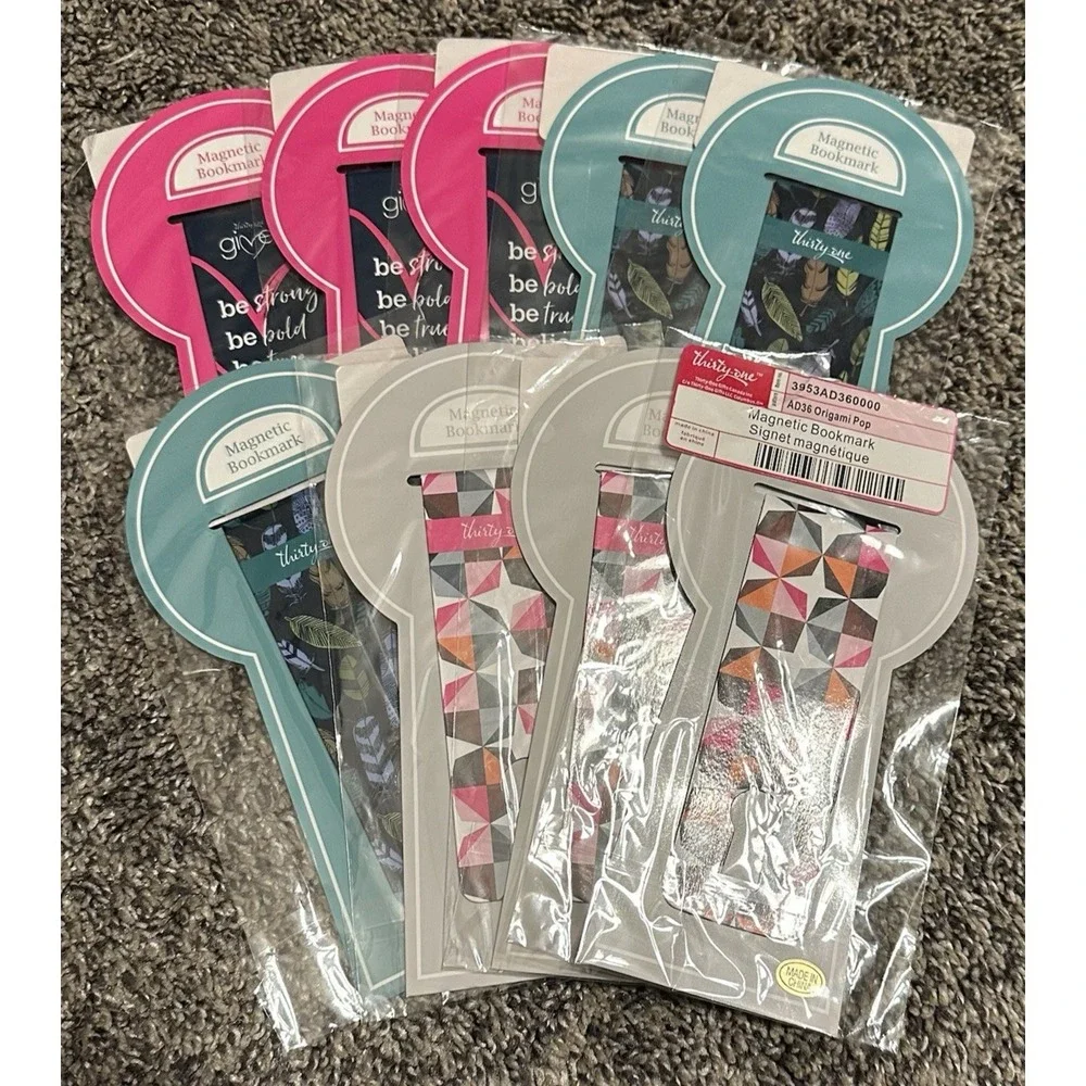 Thirty One Magnetic Bookmarks - Set Of (9)